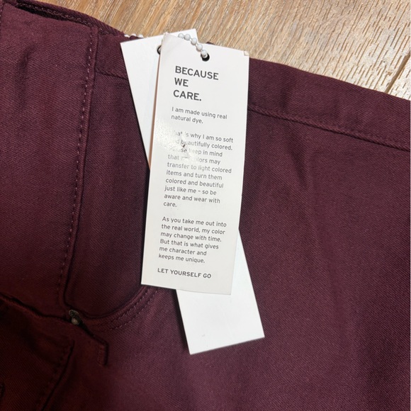 Hudson Krista Super Skinny jeans Shade  Bordeaux mid-rise - Picture 10 of 10